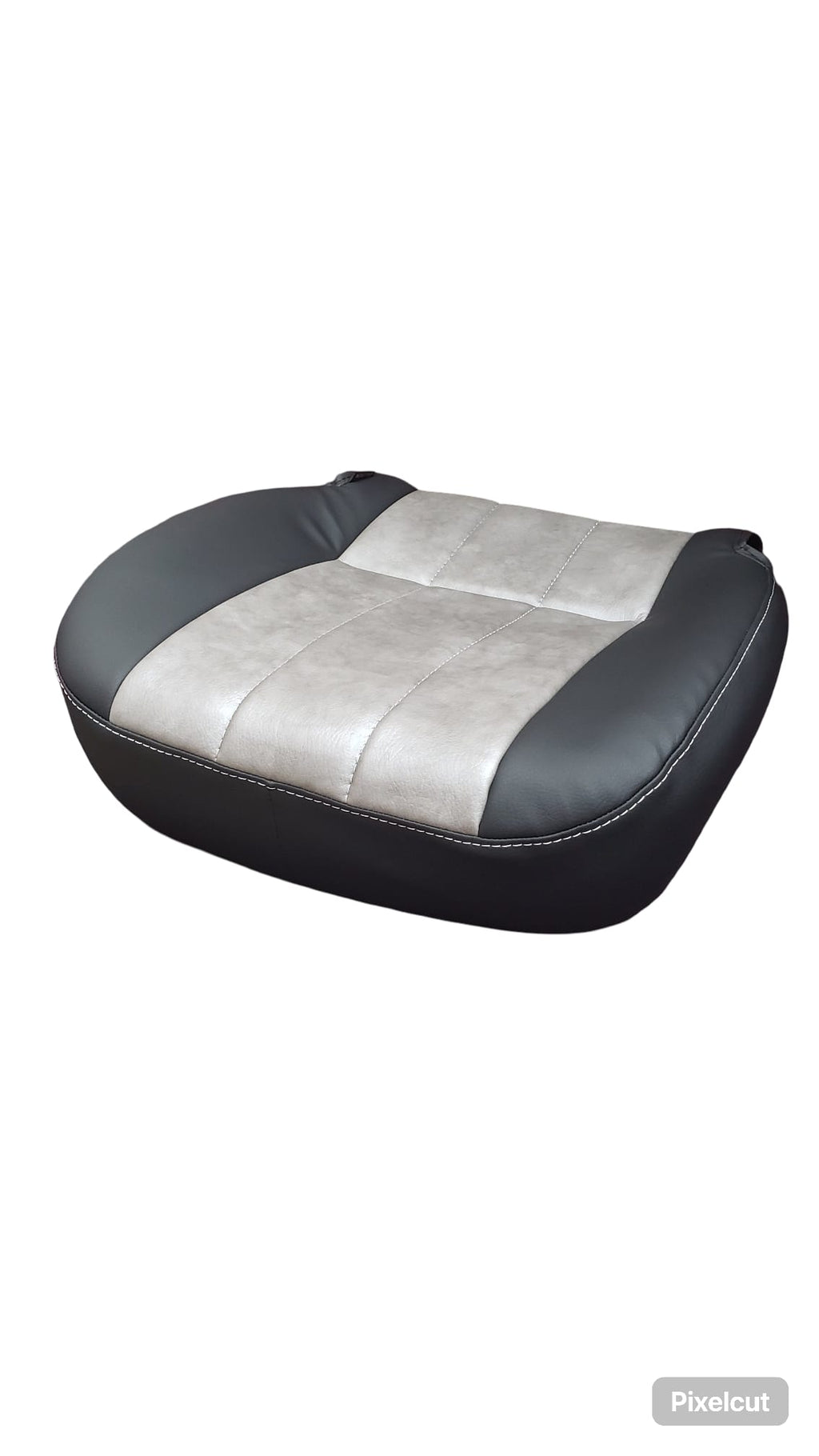 Bostrom T-series  high & mid back faux leather black  & silver seat covers