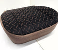 Bostrom T-series beige faux leather with camel fishbone fabric  Seat Cover