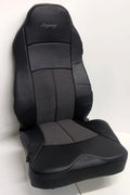 Legacy Silver high back black faux leather lattice fabric  Back and Seat Cover with foam cushion
